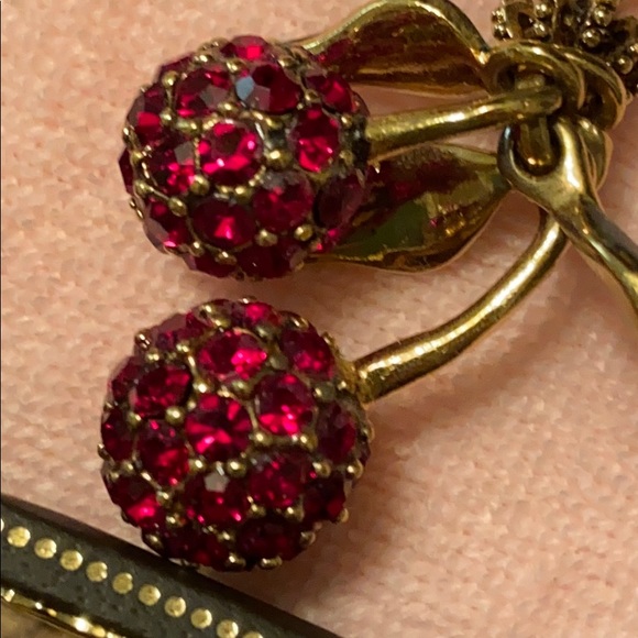 Juicy Couture Red PAVE Cherries CHERRY PRINT Charm - Picture 4 of 5